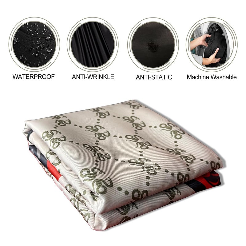 CapeshionPro Barber Capes Hair Cutting Capes Salon Stylist Capes with Snaps Waterproof Professional Large Barber Hairdresser Gown Cape- 63”× 56”(SNAKE) - Image 5